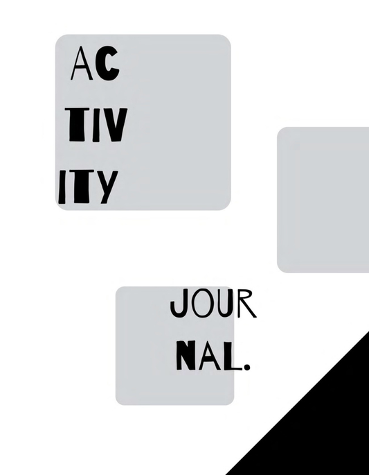 Activity Journal For Anxiety Relief And Daily Calm